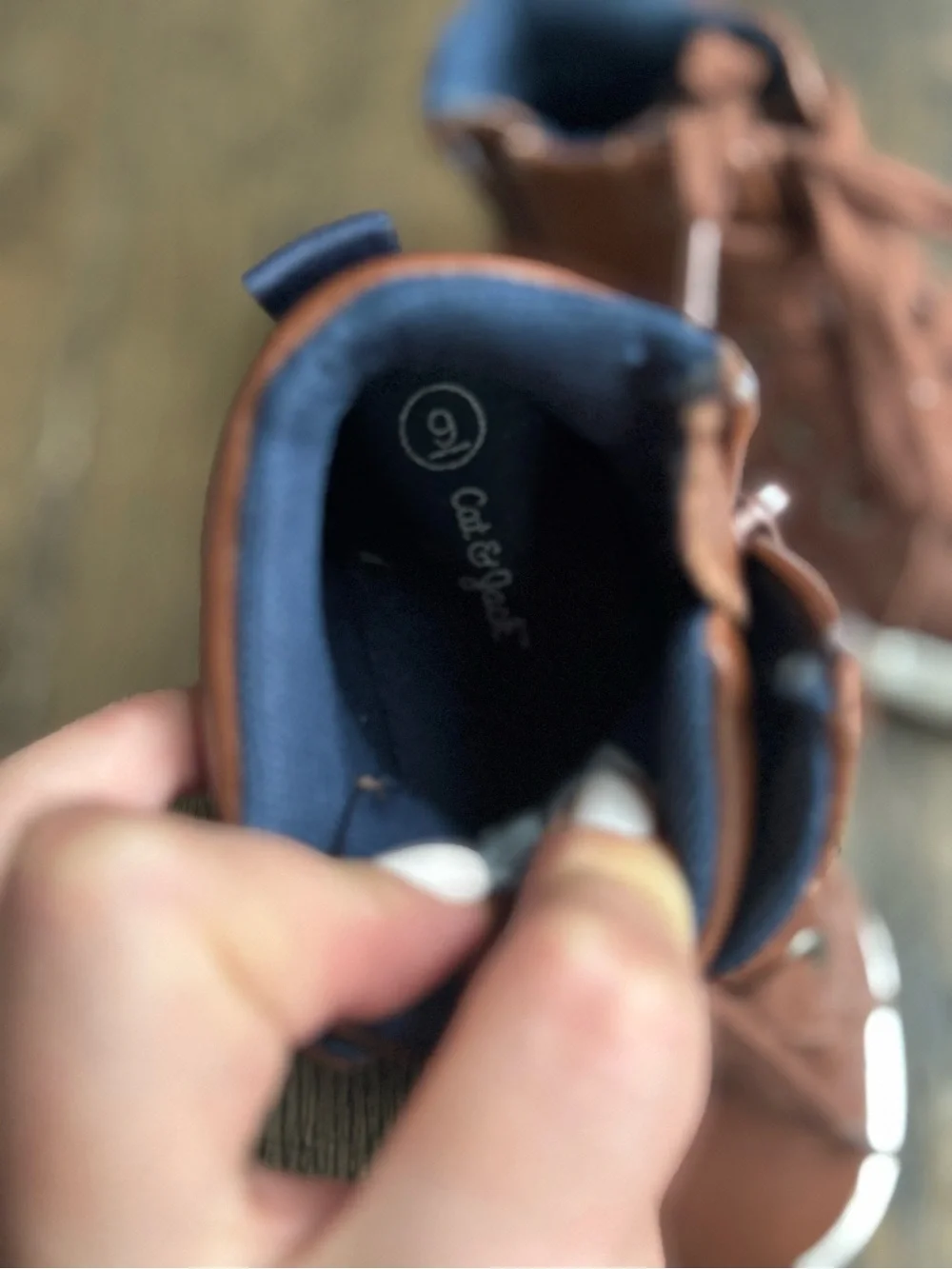 Cat & Jack Brown High-Top Kids Sneakers